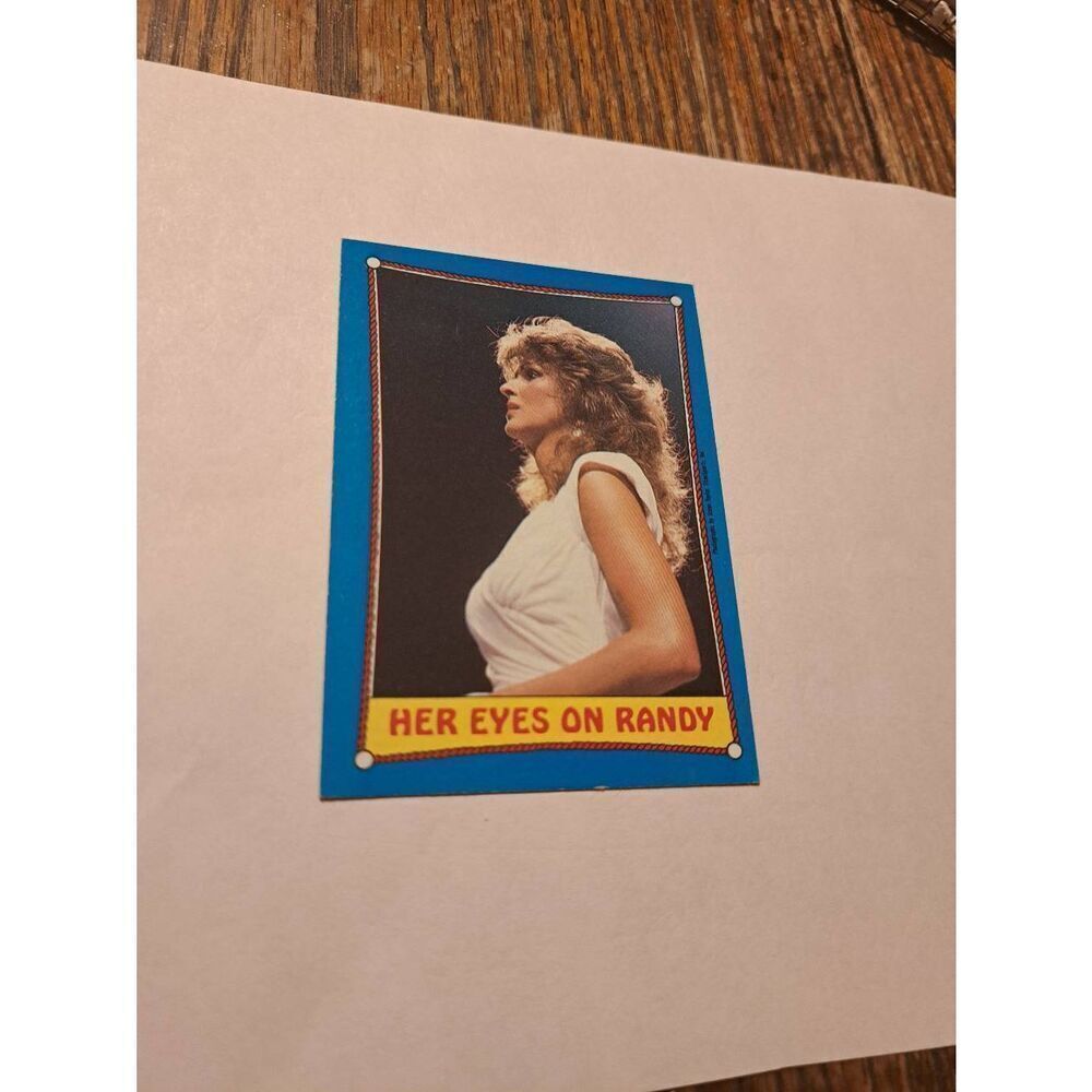 Vintage 1987 WWF Macho Man Randy Savage Elizabeth Sticker Puzzle Trading Card 4